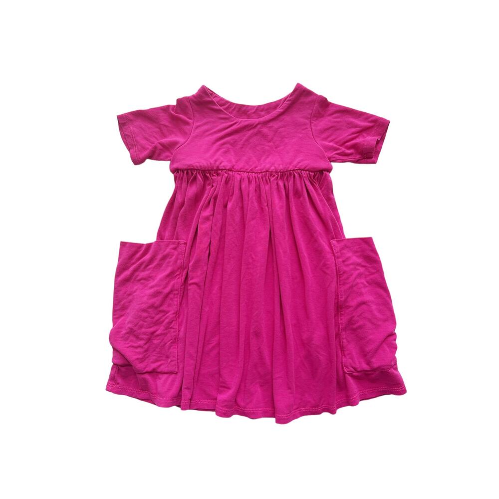 Remie Girl Pink Pixie Pocket Day Dress Size 2
